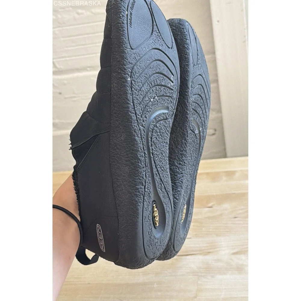 KEEN Black Men's Howser II Slip On Quilted Fleece Lined Shoes 1019616 - Size 10